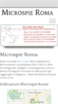 Mobile Screenshot of microspieroma.it